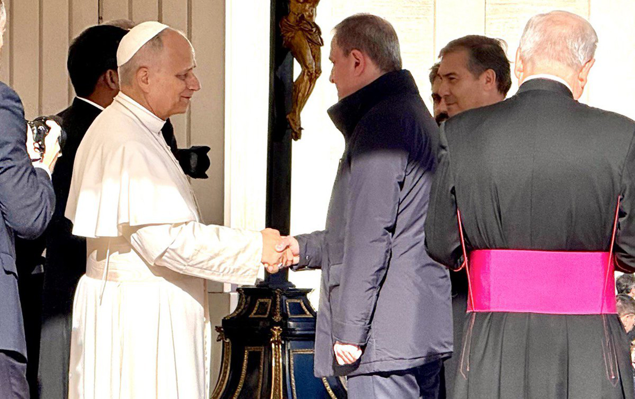 Ceyhun Bayramov Roma Papası ilə görüşdü (FOTO)